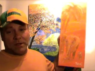 how to paint Elephants in Indian Sunset