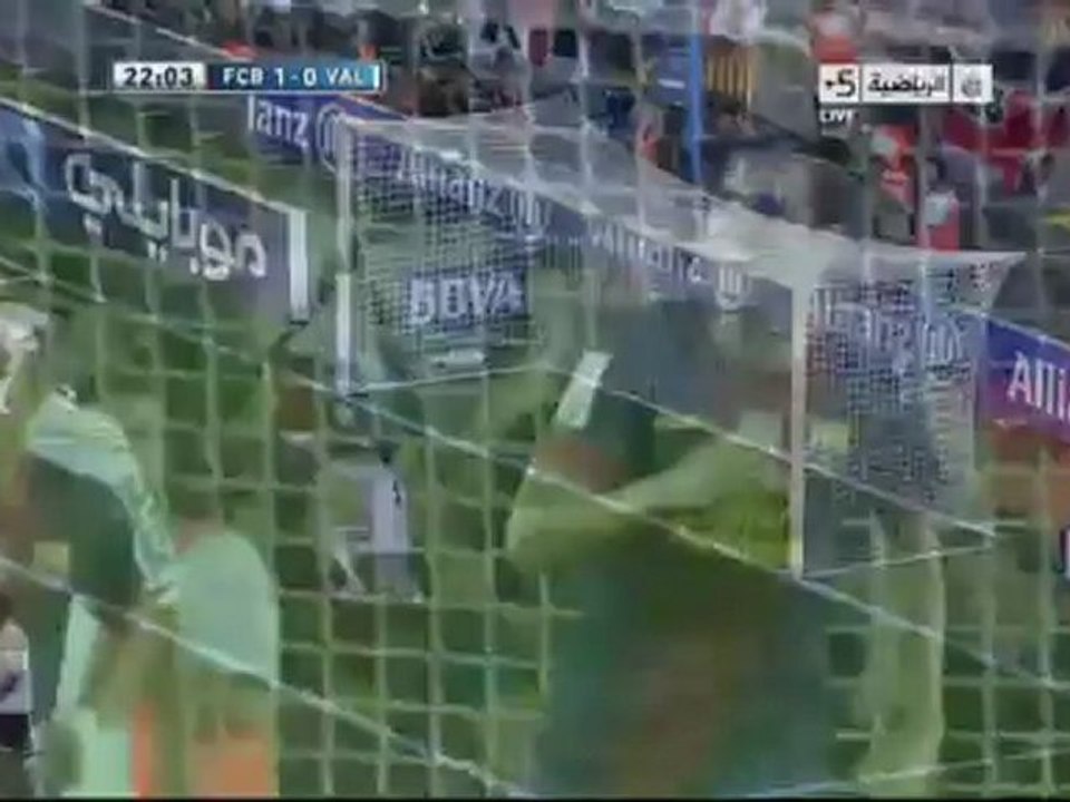 هدف مباراة برشلونة وفالنسيا 2/9/2012