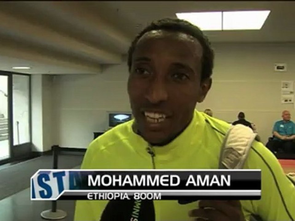 Stimmen zweier euphorischer Sieger - Mohammed Aman und Aries Merritt