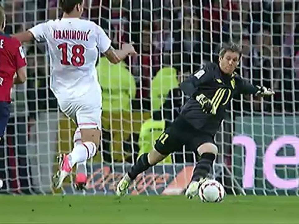 But Zlatan IBRAHIMOVIC (21ème) - LOSC Lille - Paris Saint-Germain (1-2) - saison 2012/2013