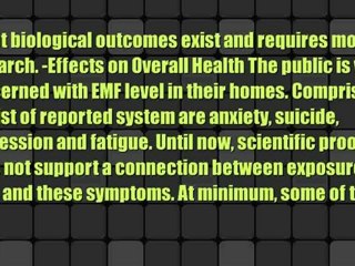 Dangers of EMF Radiation