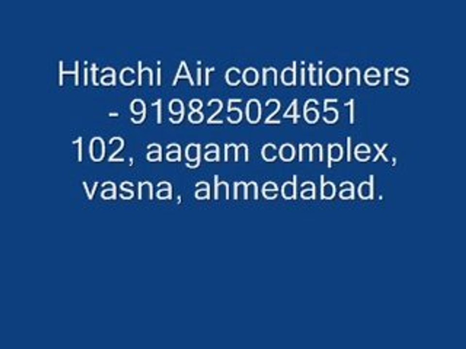 Hitachi All Types Air conditioners - 919825024651