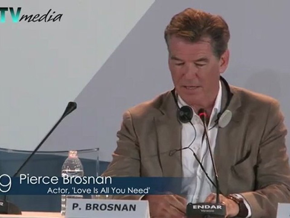 Pierce Brosnan on Love Is All You Need (69th Venice International Film Festival)