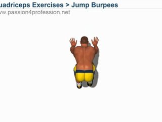 Jump Burpees (quads exercises)