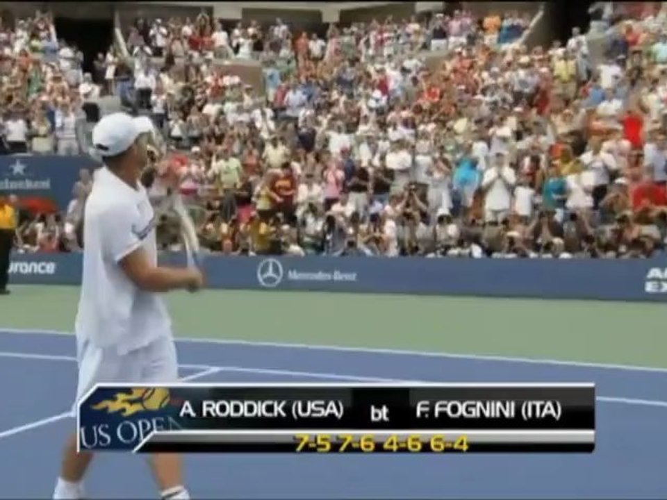 US Open: Andy Roddick zieht in die vierte Runde ein