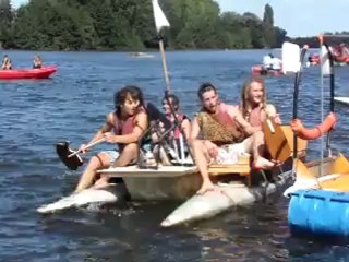 Radeau show : l'arrivée