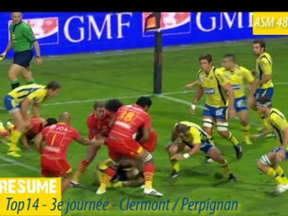 Top14 2012-2013 J3 - Clermont-Perpignan : le résumé