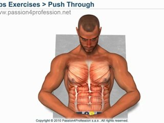 Push Through - Upper Ab Exercise
