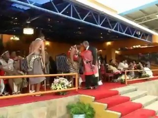 Swaziland virgins perform reed dance