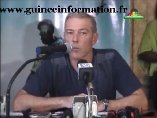 Conférence de presse de Michel Dussuyer, entraineur du Sily National de Guinée