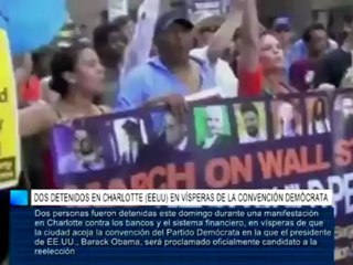 Dos detenidos en Charlotte (EEUU) en vísperas de la Convención Demócrata