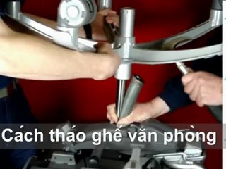cách tháo ghế xoay nhân viên văn phòng