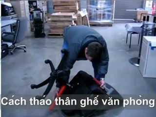 cách tháo linh kiện ghế xoay ( phần thân ghế )
