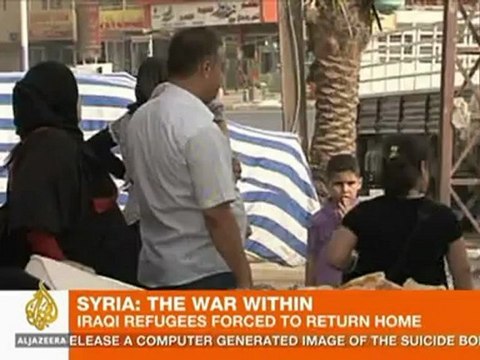 Iraqi refugees flee Syrian violence