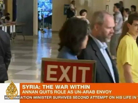 Annan quits as Syria peace envoy