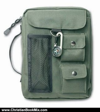 Christian Book Review: Olive green bible cover w/Compass XL by Zondervan