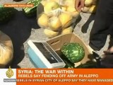 Rebels fend off Syrian army in Aleppo