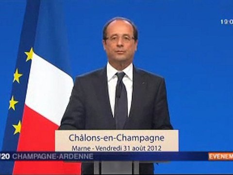 François Hollande (Atouts de la Champagne-Ardenne)
