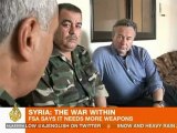 Syria's rebels demand weapons from allies