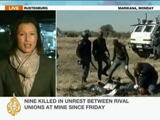 More protests at South African mines