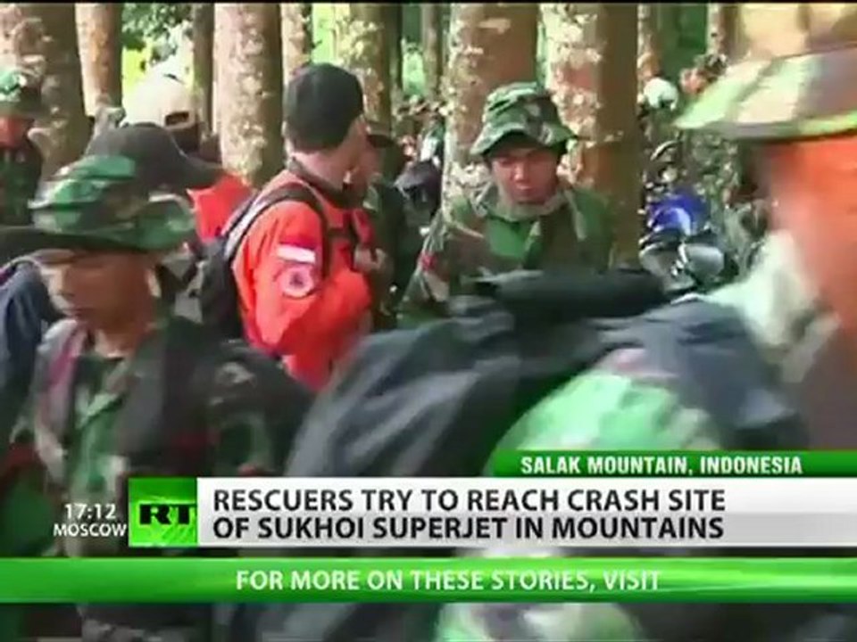 'No sign of survivors' at Sukhoi Superjet 100 crash site