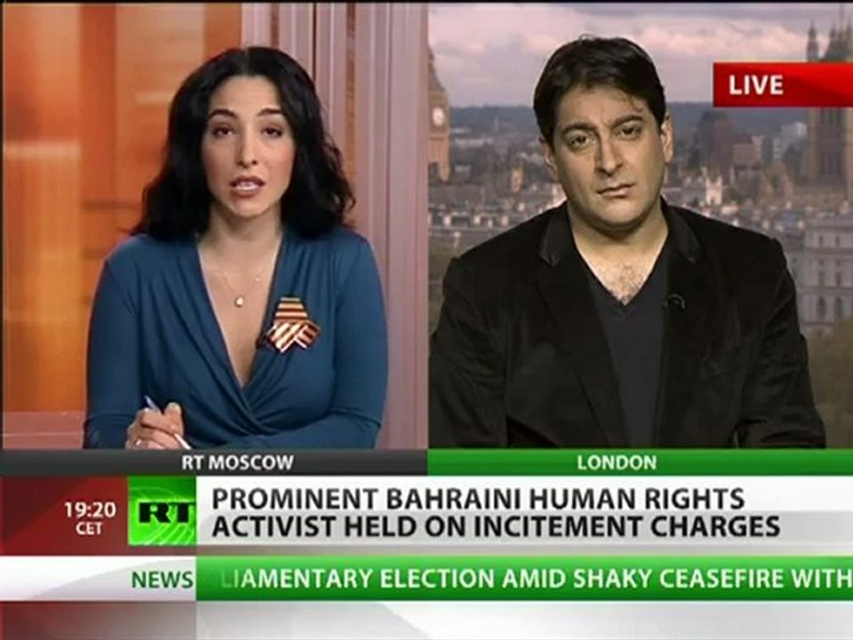 'Nabeel Rajab arrested after tweeting about Assange's RT show'