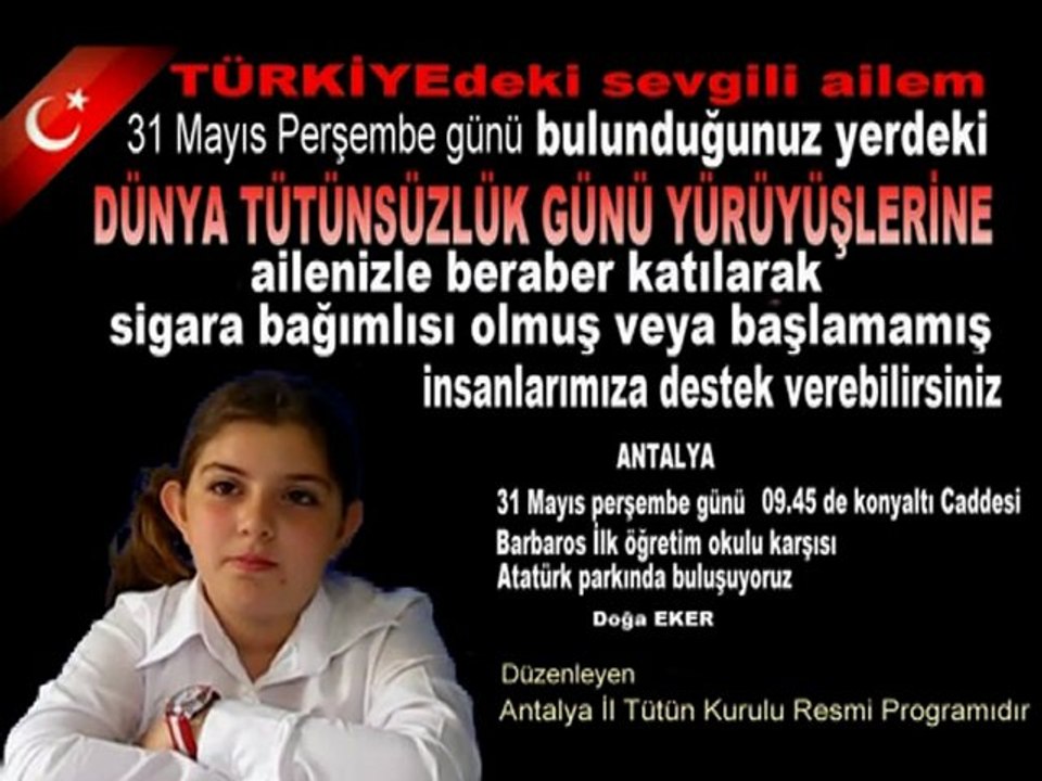 31 mayıs tütün yürüyüşü