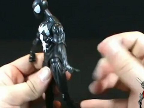 Toy Spot - Hasbro Black Costumed Spider-man with Glider