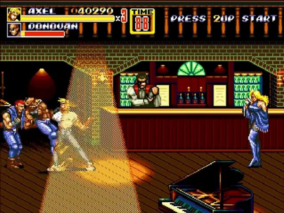 street of rage 2 stage 1 ( LEVEL NORMAL )