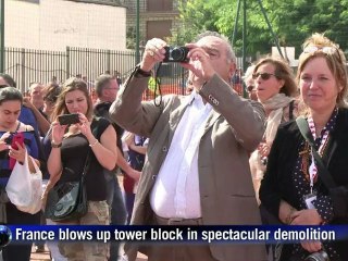 France blows up apartment block in spectacular demolition