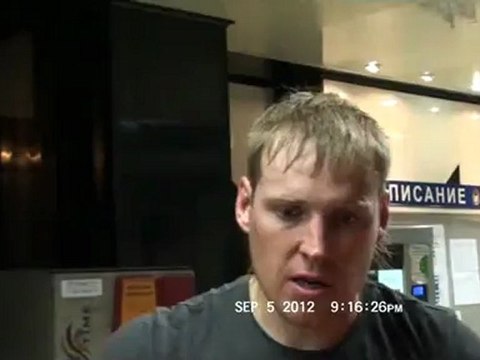 Андрей Кузьмин после игры с к.ЦСКА 05.09.12.