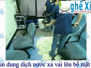 hướng dẫn giặt ghế xoay văn phòng