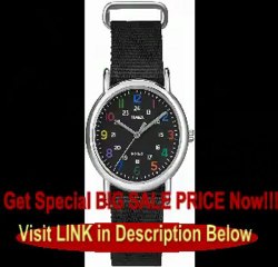 Timex Women's T2N869KW Weekender Mid Size Black Watch FOR SALE