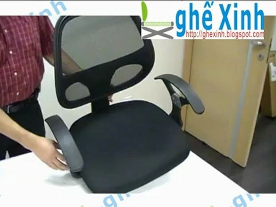 hướng dẫn lắp đặt ghế lưới văn phòng lưng bầu