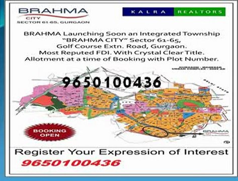 9650100436,, Brahma City Plots On Golf Course Extension Road