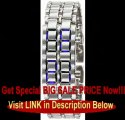 Iron Samurai Blue LED Digital LAVA Watch With Silver Stainless Steel Bracelet Band-LAVSLBL BEST PRIVE