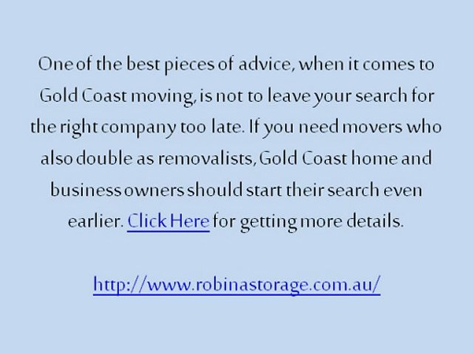 Gold Coast Moving Simplified When it Comes to Professional Movers & Removalists, Gold Coast Residents Have it Made