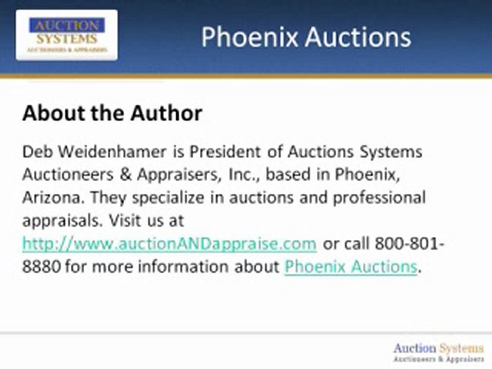 Phoenix Auctions: Why You can Score a Bargain at a Local Auction