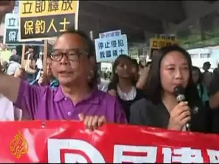 Japan weighs fate of pro-China activists