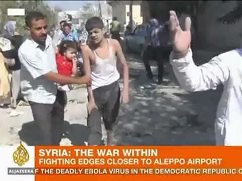 Fighting rages for control of Aleppo airport