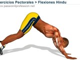 Flexiones Hindu para entrenamiento pecho tríceps y  hombros