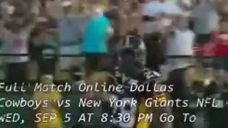 Live Dallas Cowboys vs New York Giants Match