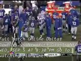 Dallas Cowboys vs New York Giants Full Match Live Webcast Now