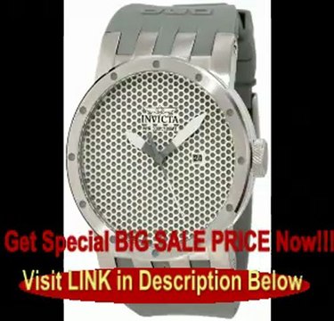 Invicta Men's 10418 DNA Mesh Silver Sandblast and Grey Dial Watch For Sale