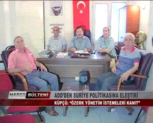 KOCAELİ TV - ADD’DEN SURİYE POLİTİKASINA ELEŞTİRİ
