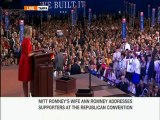 Ann Romney addresses supporters at Republican Convention