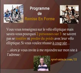 Velo elliptique perdre du ventre