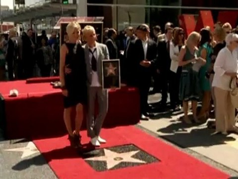 Ellen DeGeneres receives star on the Hollywood Walk of Fame