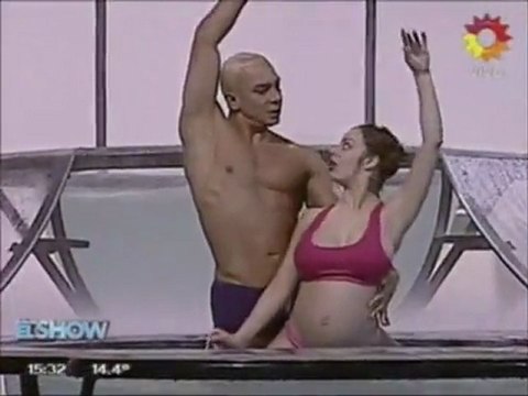 Ensayo aquadance Flavio y Gisela Bernal