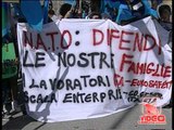 Napoli - Protesa Lavoratori presso la base Nato (04.09.12)